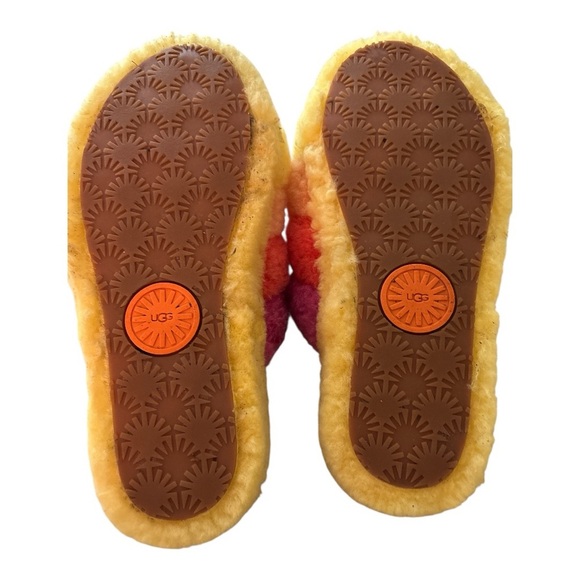 UGG Vibrant Striped Fluffy Slippers - Picture 4 of 8